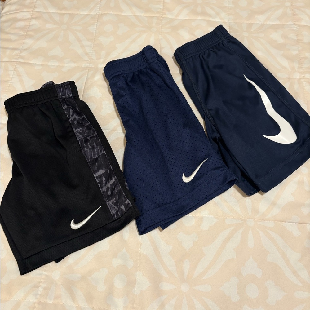 Nike Kids' Shorts Set of 3 - Black, Navy, and Blue